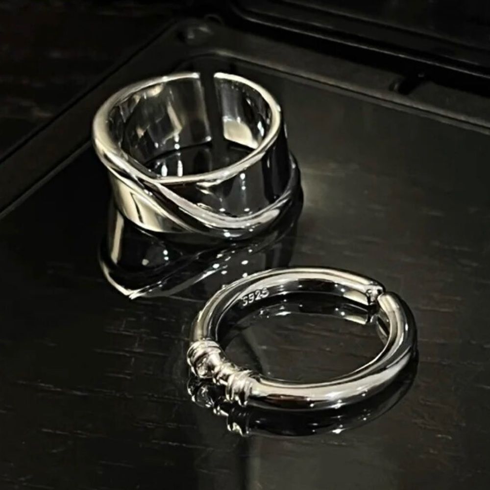 The Thin Beauty Ring adjustable in 925 silver - Picture 6 of 13